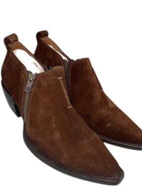 FRYE Women’s Sacha Moto Shootie Ankle Boots – Brown – Size 9.5M –